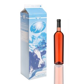 PAPÍRDOBOZ ITALOS, TEJESDOBOZ ALAKÚ,  MILK