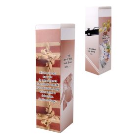   PAPÍRDOBOZ ITALOS, TEJESDOBOZ ALAKÚ,  PÉNZZEL BIZTOS NEM TÖMTÉK TELE