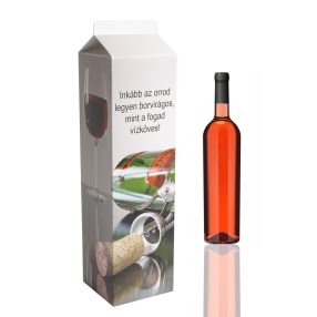   PAPÍRDOBOZ ITALOS, TEJESDOBOZ ALAKÚ, INKÁBB AZ ORROD LEGYEN BORVIRÁGOS, MINT A FOGAD VÍZKÖVES! FELIRAT