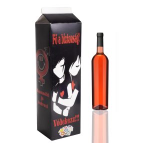 PAPÍRDOBOZ ITALOS, TEJESDOBOZ ALAKÚ, VÉDEKEZZ FELIRAT