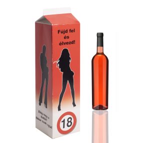   PAPÍRDOBOZ ITALOS, TEJESDOBOZ ALAKÚ, FÚJD FEL ÉS ÉLVEZD FELIRAT