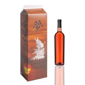 PAPÍRDOBOZ ITALOS, TEJESDOBOZ ALAKÚ, SAMURAI KARD FELIRAT