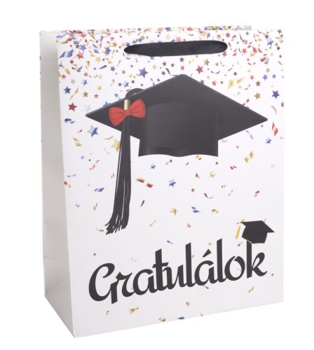 PAPÍRTASAK MATT, BALLAGÓS SAPKA,  GRATULÁLOK  FELIRATTAL