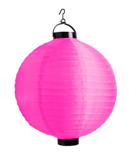 ORGANZA LÁMPÁS GÖMB LEDES    PINK