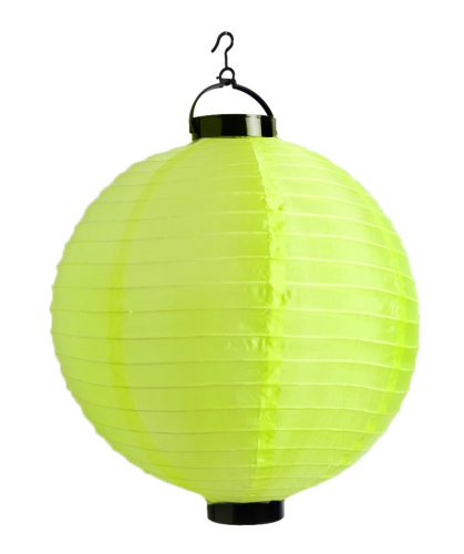 ORGANZA LÁMPÁS GÖMB, LEDES, ZÖLD