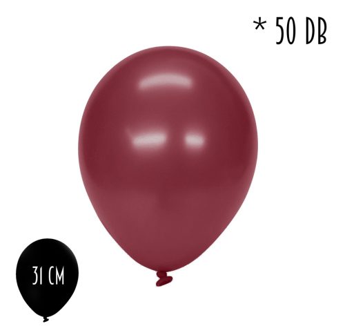 GUMI LUFI SZETT, 50 DARABOS, METÁL BURGUNDI