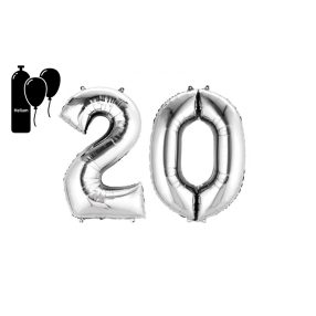 LUFI METÁL, SZÁM, 20-AS, SZETTBEN, MATT EZÜST