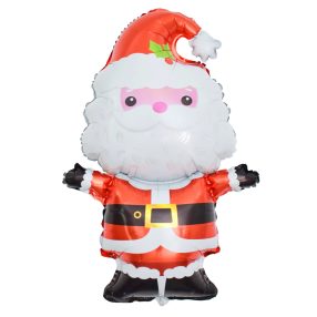 KARÁCSONYI DEKORÁCIÓ, FÓLIA LUFI, MIKULÁS FORMÁJÚ