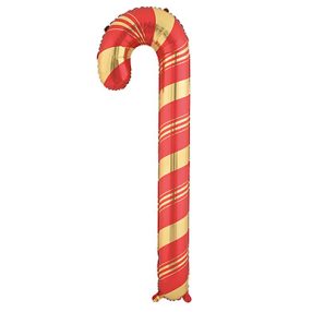 KARÁCSONYI DEKORÁCIÓ, FÓLIA LUFI, CUKORKABOT FORMÁJÚ