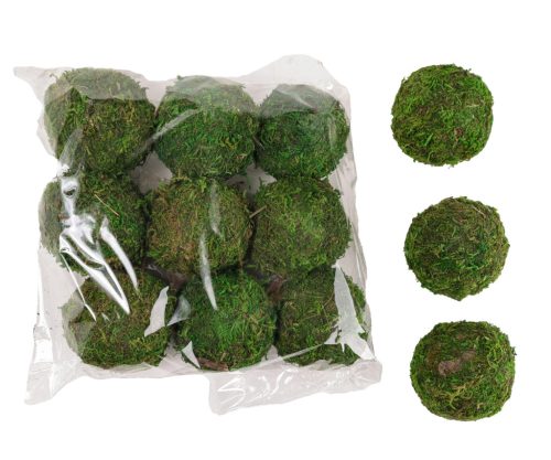 MOHA GÖMB SZETTBEN, 12 DARABOS, ZÖLD
