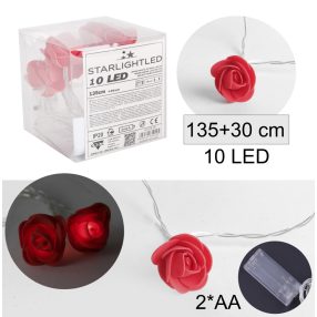 LED RÓZSAFEJ 10LED PIR165CM