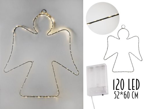 VILÁGÍTÓ DRÓT ANGYAL, 120 LEDDEL