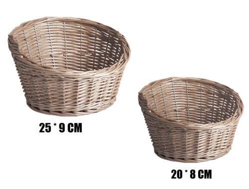 KOSÁR FONOTT, SZETTBEN, 2 DARABOS, SZÜRKE