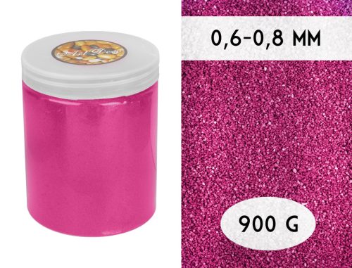DEKOR HOMOK, MIKRO MÉRETŰ, TÉGELYBEN, PINK