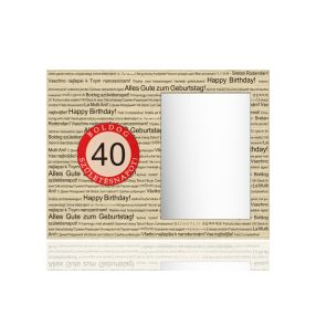 ÜVEG KÉPTARTÓ 40 ÉVES