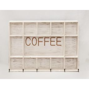 FA FALI POLC, COFFEE FELIRAT, FEHÉR