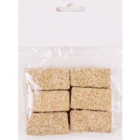 SZÉNABÁLA MINI, SZETTBEN, 6 DARABOS, NATÚR