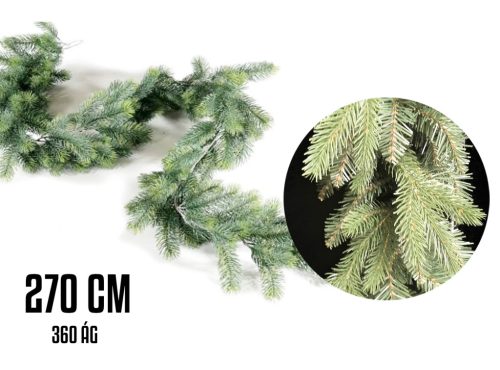 FENYŐFA GIRLAND, 360 ÁG, ZÖLD