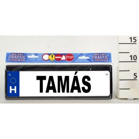 RENDSZÁMTÁBLA TAMÁS