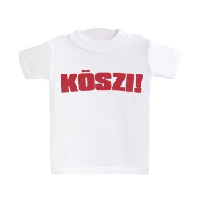 MINI PÓLÓ, KÖSZI! FELIRAT