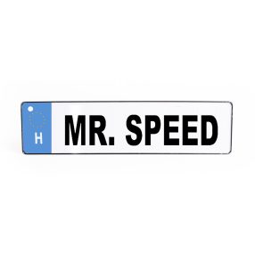 RENDSZÁMTÁBLA, MR.SPEED