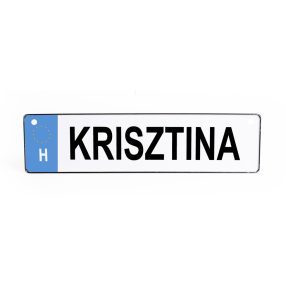 RENDSZÁMTÁBLA KRISZTINA
