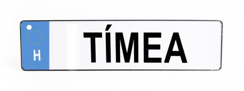 RENDSZÁMTÁBLA TÍMEA