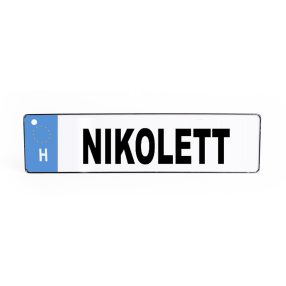 RENDSZÁMTÁBLA NIKOLETT