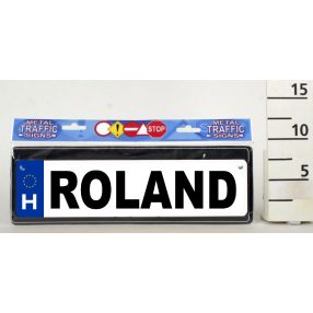 RENDSZÁMTÁBLA ROLAND