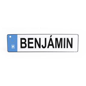 RENDSZÁMTÁBLA BENJÁMIN