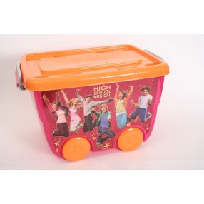 DISNEY MŰANYAG HIGH SCHOOL MUSICAL KEREKES TÁROLÓDOBOZ