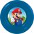 LICENCE MŰANYAG MÉLYTÁNYÉR, SUPER MARIO
