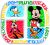 LICENCE MŰANYAG TÁNYÉR, OSZTOTT RÉSSZEL, MICKEY