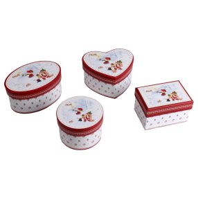 PAPÍR ÉKSZERTARTÓ DOBOZ 4 DARABOS GYERMEK MINTÁVAL