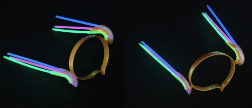 VILÁGÍTÓ HAJPÁNT, 6 SZÁLLAL, SZÍNES