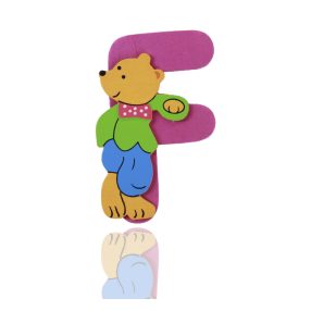 WOODEN LETTER BEAR F