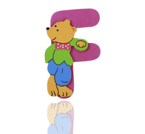 WOODEN LETTER BEAR F