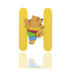 WOODEN LETTER BEAR H