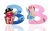 WOODEN LETTER B SET OF 2