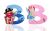 WOODEN LETTER B SET OF 2