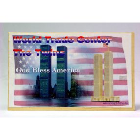 WOODEN PUZZLE WTC SET OF 2