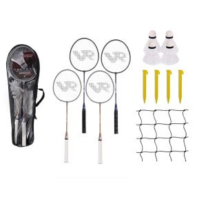 TOLLAS FÉM SZETT, 4 ÜTŐ ÉS 2 LABDA HÁLÓVAL