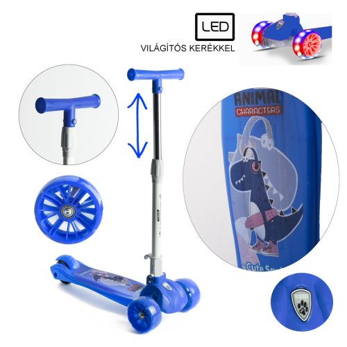 ROLLER, GYEREK, VILÁGÍTÓ KERÉKKEL, KÉK