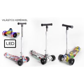 ROLLER, GYEREK, VILÁGÍTÓ KERÉKKEL, GAFFITIS