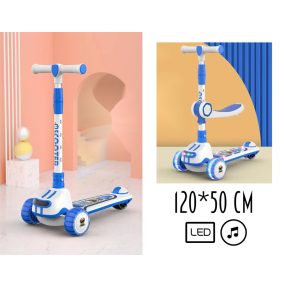 ROLLER ZENÉLŐ KÉK-FEHÉR  120X50