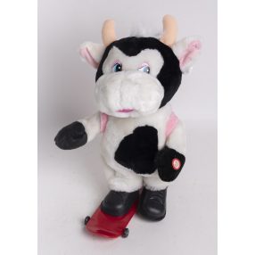 PLÜSS ZENÉLŐ TEHÉN, GÖRDESZKÁZÓ