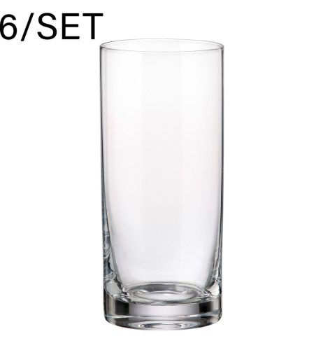 KRISTÁLY LONG DRINK POHÁR SZETT, 6 DARABOS, COLUMBIA