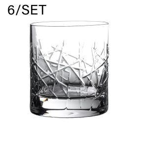 KRISTÁLY WHISKY-S POHÁR SZETT, 6 DARABOS, GRAFFITI